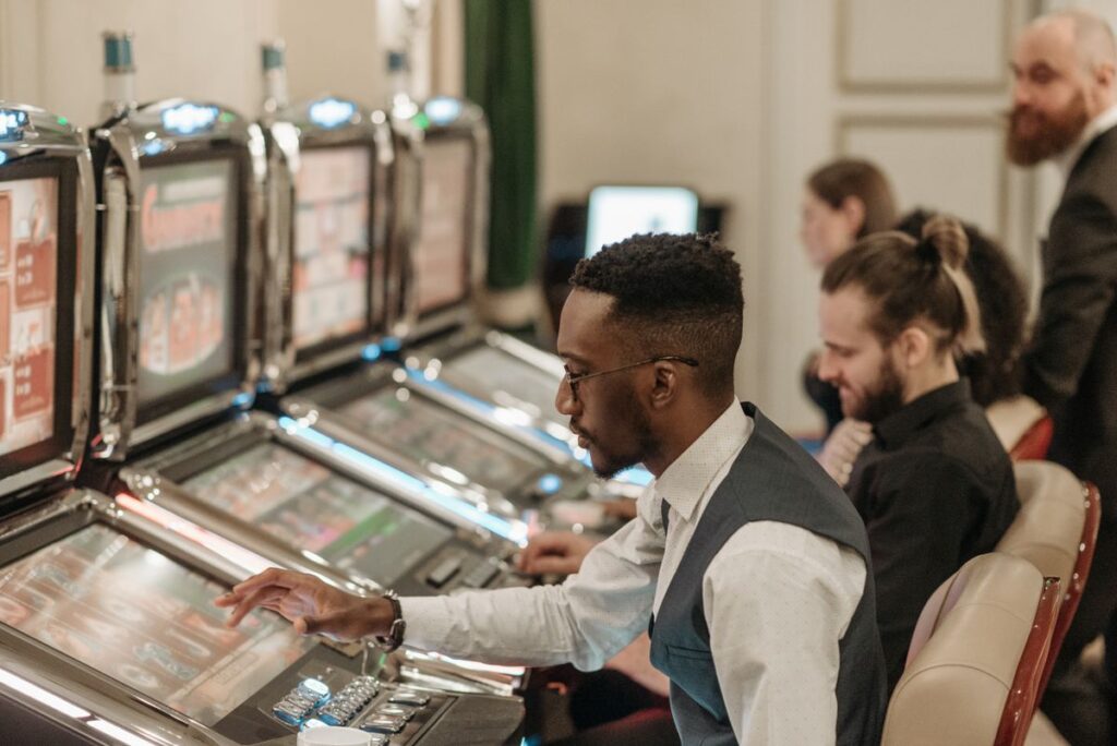 slot machines row